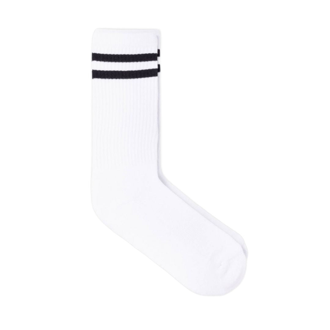 Athletic socks  - Double stripes white/black