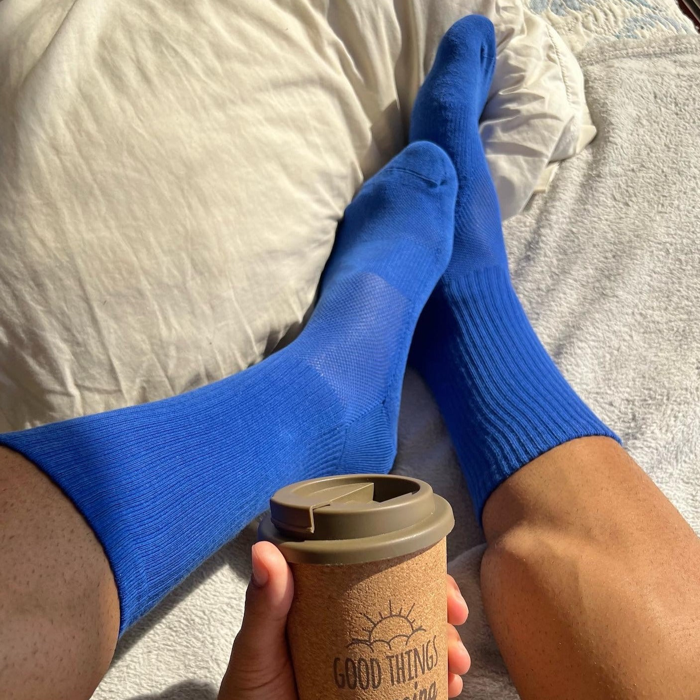 Athletic socks  - Blue