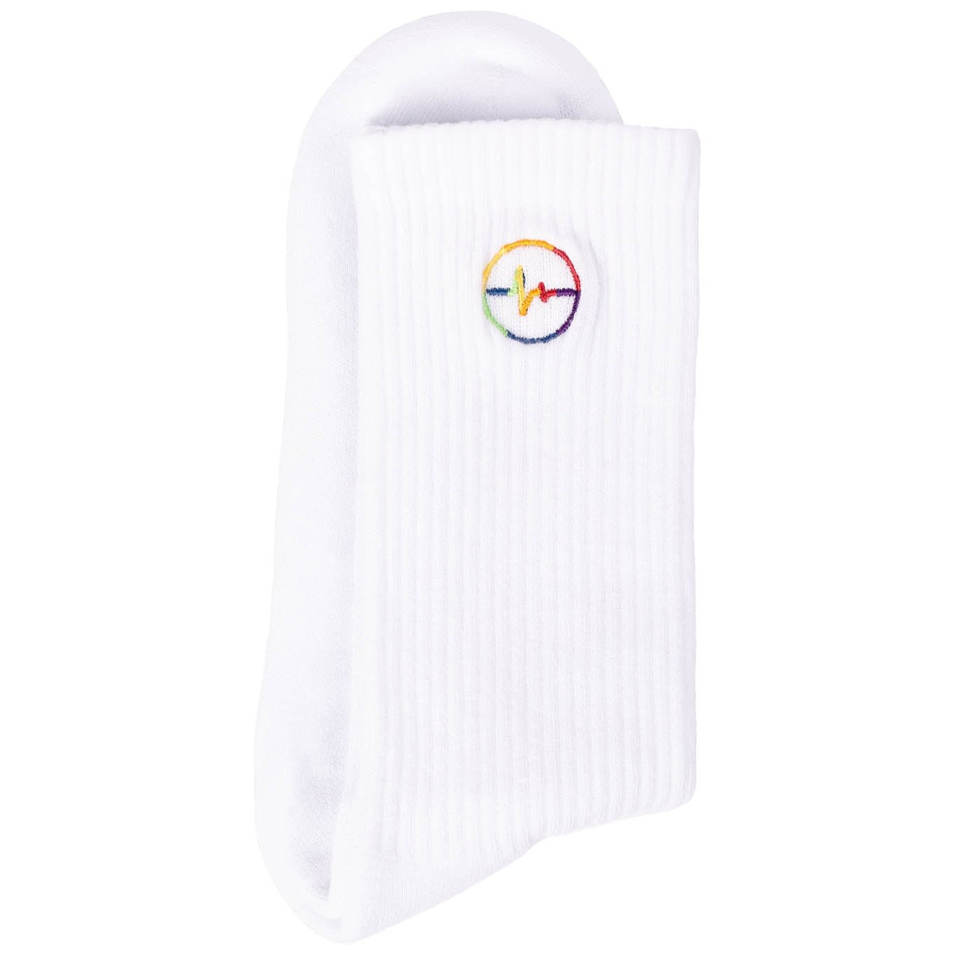 White Heartbeat LGBTQI+ - Organic Cotton Socks